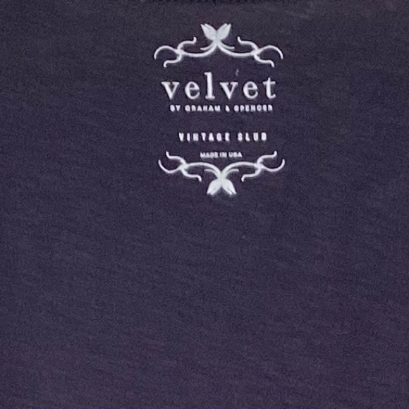 Velvet label long sleeve blue cotton top - Picture 11 of 11